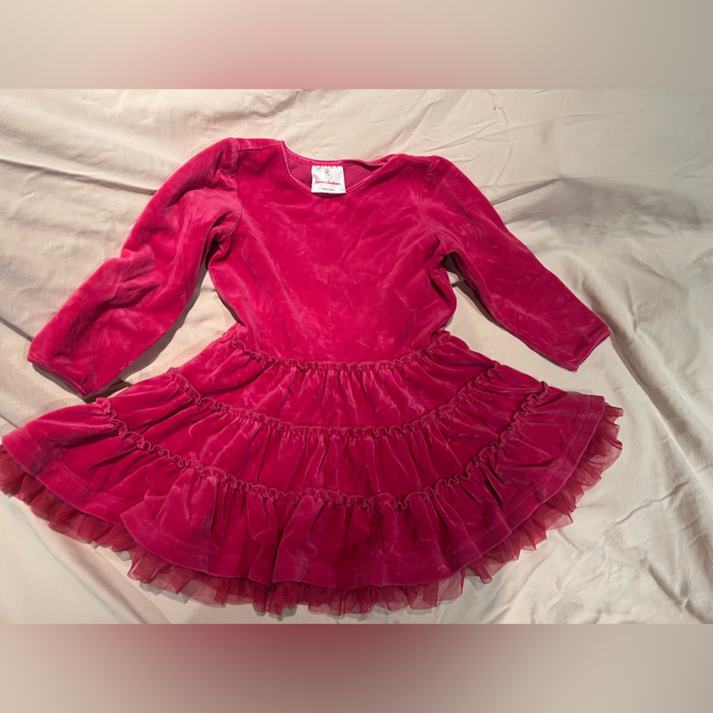 Hanna Andersson Vibrant Pink Formal Kids Dress